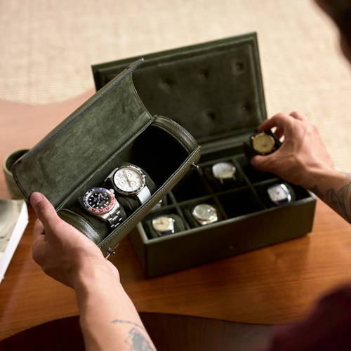 Porta relógio old money para relógios masculinos de luxo Fabbricantti
